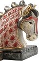 De Rosa Collections BE01R Horse Ruby Red Bookend