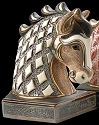 Artesania Rinconada BE01W Horse White Bookend