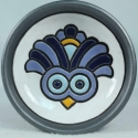 Artesania Rinconada DR302-B4 Blue Chick Design Round Plate