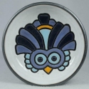 Artesania Rinconada DR302-B5 Blue Chick Design Round Plate