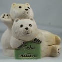 Artesania Rinconada EchoCritters Pair Of Polar Bears Figurine