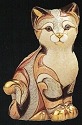 Artesania Rinconada F107 Calico Cat Sitting Figurine