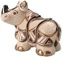 De Rosa Collections F111W Rhino White Figurine