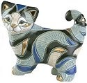 De Rosa Collections F123 Cat with Ribbon Figurine