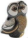 De Rosa Collections F128 Blue Tawney Owl Figurine