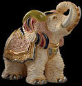 Artesania Rinconada F187 White Indian Elephant Figurine