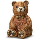 De Rosa Collections F202R Teddy Bear Red Vest Figurine