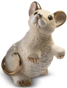 De Rosa Collections F223W White Mouse Rat Zodiac Figurine