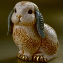 De Rosa Collections F237 Lop Eared Rabbit Figurine