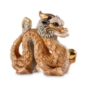 De Rosa Collections F243C Red Golden Chinese Dragon