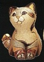 De Rosa Collections F311 Calico Cat Baby Sitting Figurine
