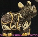 De Rosa Collections F314 Black Rhino Baby Figurine