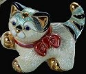 De Rosa Collections F317 Cat with Ribbon Baby Figurine