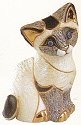 De Rosa Collections F322 Siamese Kitten Sitting Figurine