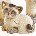 De Rosa Collections F322B Siamese Kitten Resting Figurine