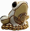 De Rosa Collections F326W Frog Baby White Figurine