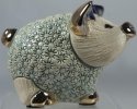 Artesania Rinconada F414AG Pig Piglet Standing Green Figurine