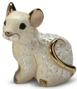 De Rosa Collections F423W Rat Baby White Zodiac Figurine