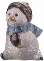 De Rosa Collections S04 Snowman and Heart Figurine