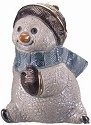 Artesania Rinconada S04 Snowman and Heart Figurine