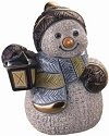 De Rosa Collections S05 Snowman in Sled Figurine