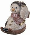 De Rosa Collections S06 Snowman and Lamp Figurine