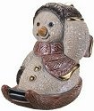 Artesania Rinconada S06 Snowman and Lamp Figurine