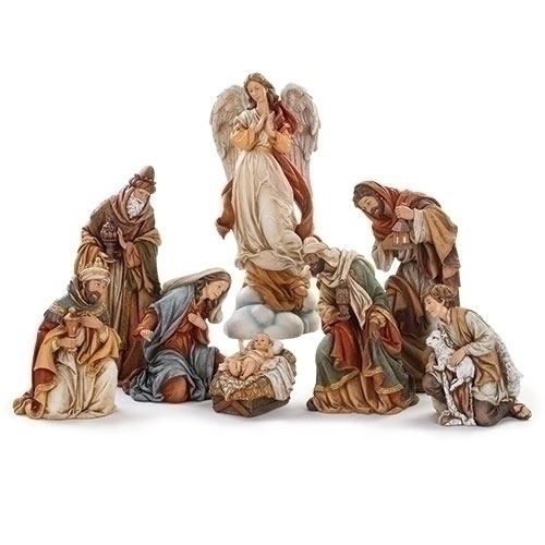 Roman Holidays 132661 Nativity Figurine Set 7 Pieces - No Free Ship