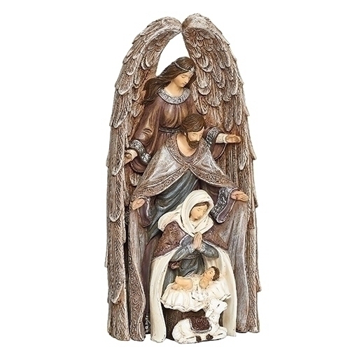 Roman Holidays 133532 Nesting Nativity Set of 4 Plum Color Figurine