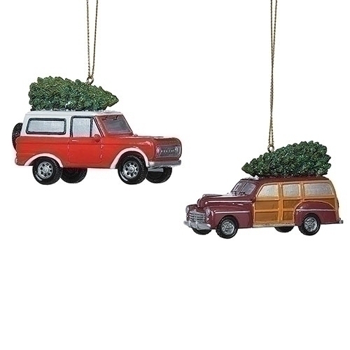 Roman Holidays 134111 Set of 2 Ornaments 68 Bronco and 48 Woody