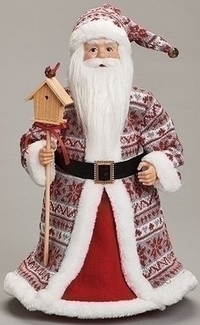 Roman Holidays 134167 Santa Treetopper With Birdhouse