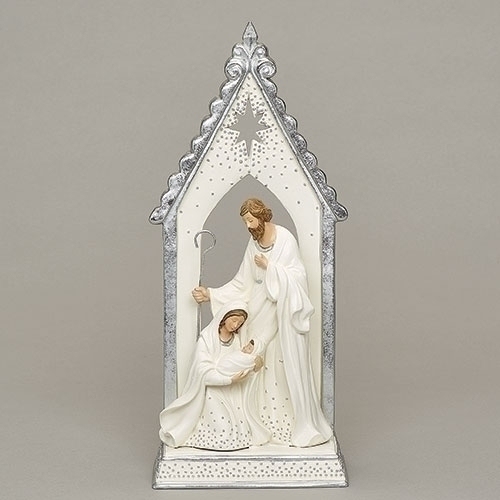 Roman Holidays 134194 Holy Family With Arch and Silver Dot Trim Figurine