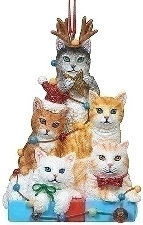 Roman Holidays 134926 Cat Kitten Tree Ornament