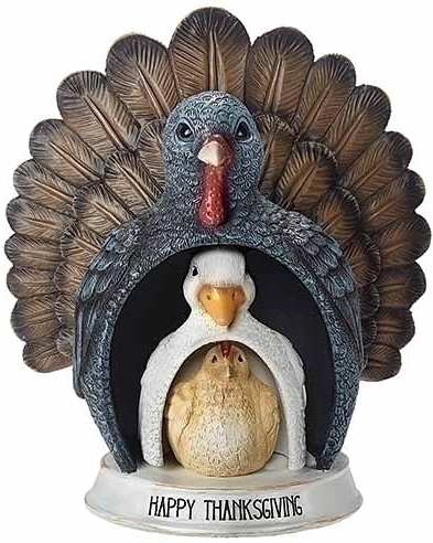 Roman Holidays 135016 Thanksgiving Turducken Nesting Figurine