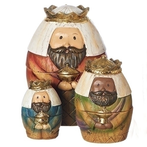Roman Holidays 31720 Nativity Nesting Figurines 9 Piece Set