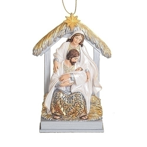 Roman Holidays 633356 Holy Family in Stable Ornament