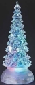 Roman Holidays 130335N LED Swirl Tricolor Light Glitter Christmas Tree