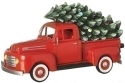 Roman Holidays 130508 LED Musical 1948 Ford Truck With Tree In Back Figurine