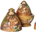 Roman Holidays 130821 Nesting Nativity 3 Piece Set Figurine