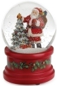 Roman Holidays 130960 100MM Santa With Christmas Tree Musical Glitterdome