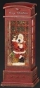 Roman Holidays 131405 LED Swirl Santa in Phone Booth