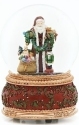 Roman Holidays 131670 100MM Santa With Toys Musical Glitterdome
