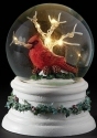 Roman Holidays 132023 100MM LED Cardinals and Tree Glitterdome