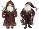 Roman Holidays 132391 Santa With Wreath and Santa in Velvet Suit 2 Piece Set