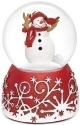 Roman Holidays 132415 80MM Cardinal on Snowman Musical Glitterdome