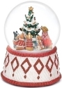 Roman Holidays 132510 100MM Dogs Around the Tree Musical Glitterdome