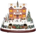 Roman Holidays 132805 LED Musical Rotating North Pole Train Depot Village - No Free Ship