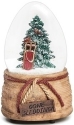 Roman Holidays 133208 100MM Tree With Sled Musical Glitterdome