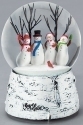 Roman Holidays 133384 100MM Snowmen Dancing Musical Glitterdome