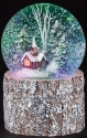 Roman Holidays 133385 100MM LED Swirl Dome Church and Tree Glitterdome